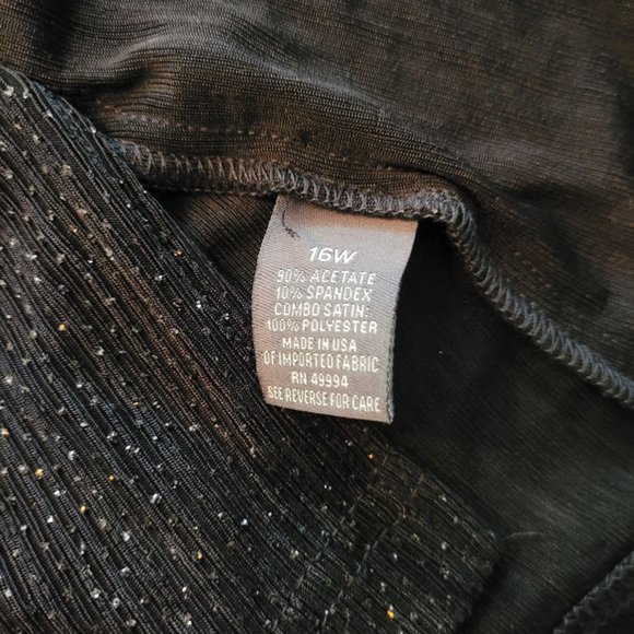 Sparkly Black Blazer with Attached Tank Top - Picture 6 of 7